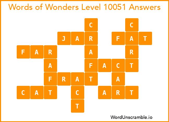 Words of Wonders Level 10051 Answers