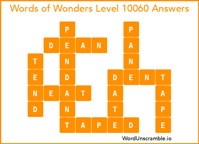 Words of Wonders Level 10060 Answers