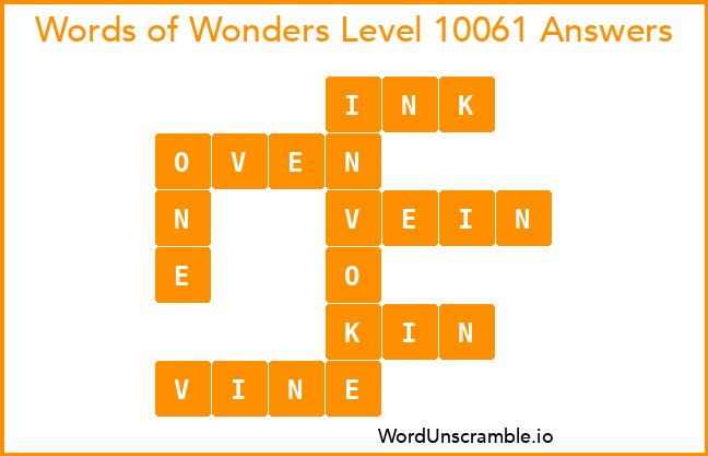 Words of Wonders Level 10061 Answers