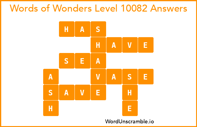 Words of Wonders Level 10082 Answers