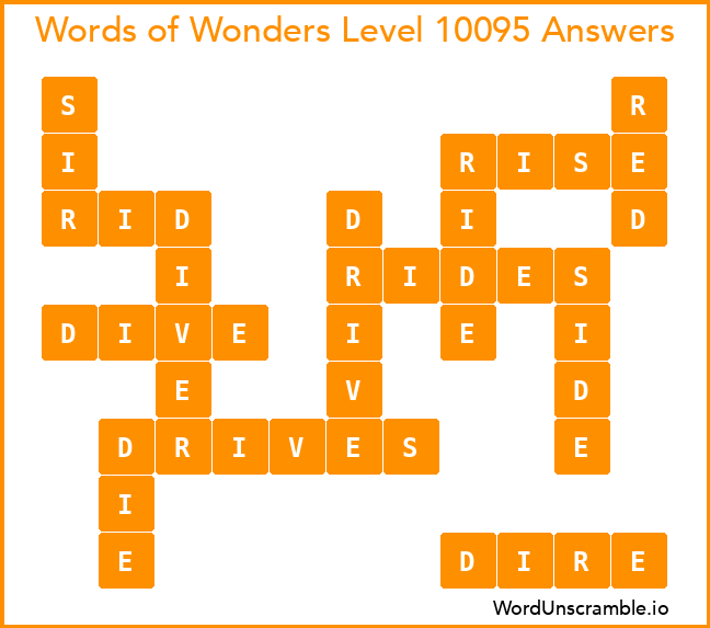 Words of Wonders Level 10095 Answers