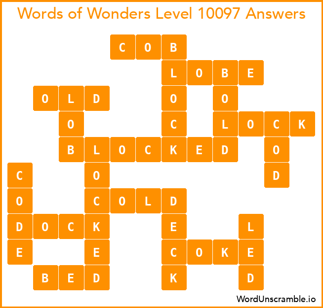 Words of Wonders Level 10097 Answers