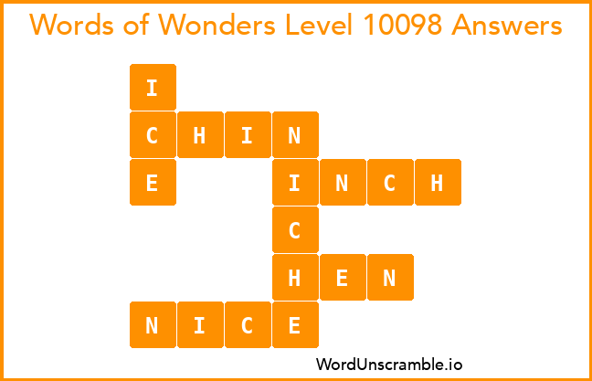 Words of Wonders Level 10098 Answers