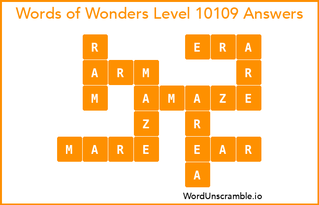 Words of Wonders Level 10109 Answers