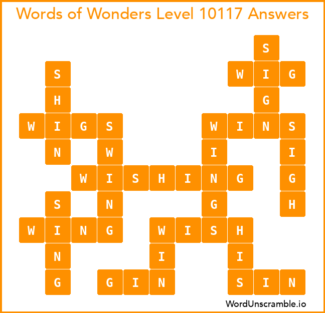 Words of Wonders Level 10117 Answers