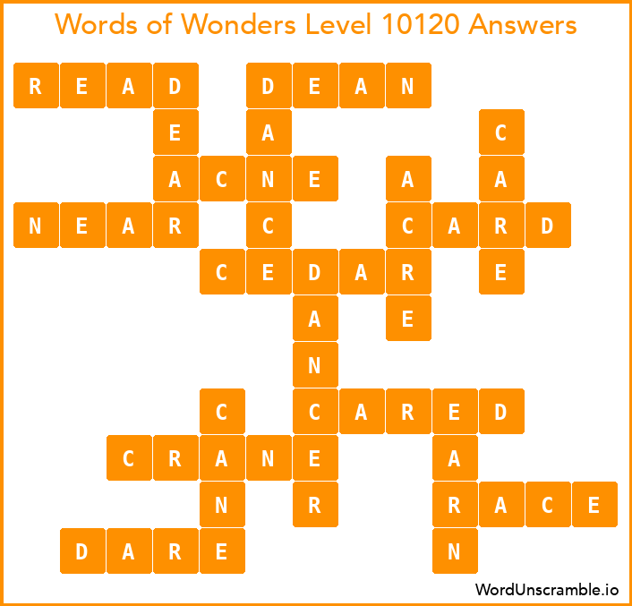 Words of Wonders Level 10120 Answers