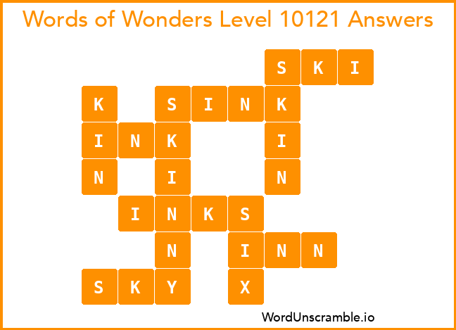 Words of Wonders Level 10121 Answers