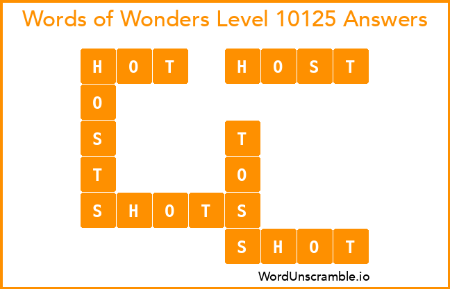 Words of Wonders Level 10125 Answers