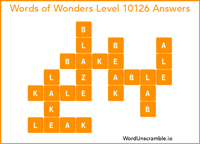 Words of Wonders Level 10126 Answers