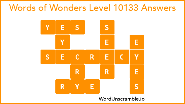 Words of Wonders Level 10133 Answers