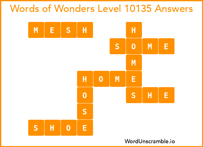 Words of Wonders Level 10135 Answers