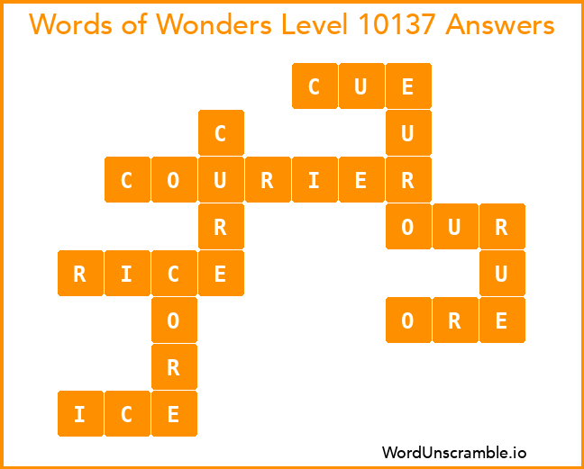 Words of Wonders Level 10137 Answers