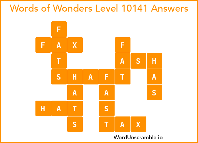 Words of Wonders Level 10141 Answers