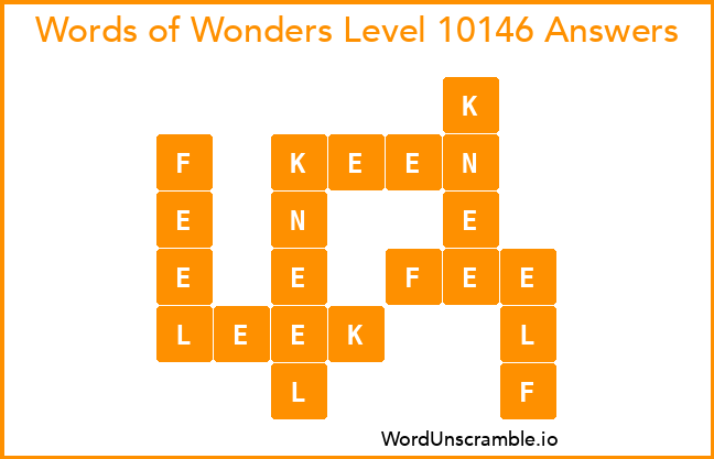 Words of Wonders Level 10146 Answers