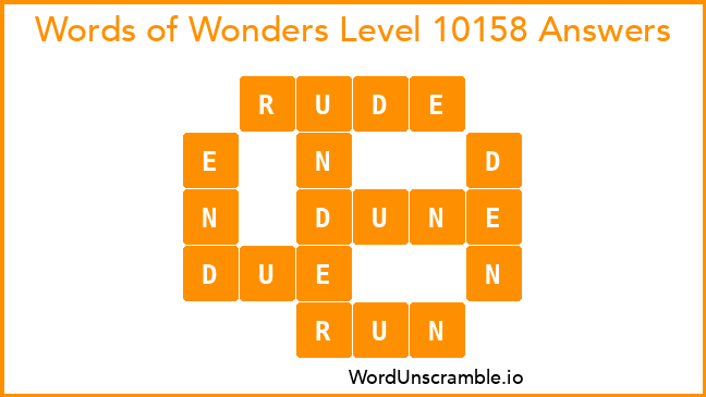 Words of Wonders Level 10158 Answers