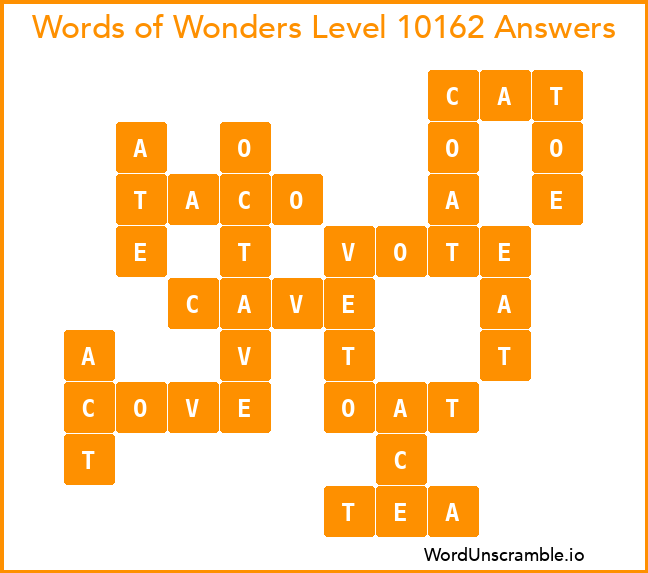 Words of Wonders Level 10162 Answers