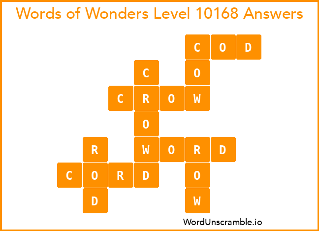 Words of Wonders Level 10168 Answers