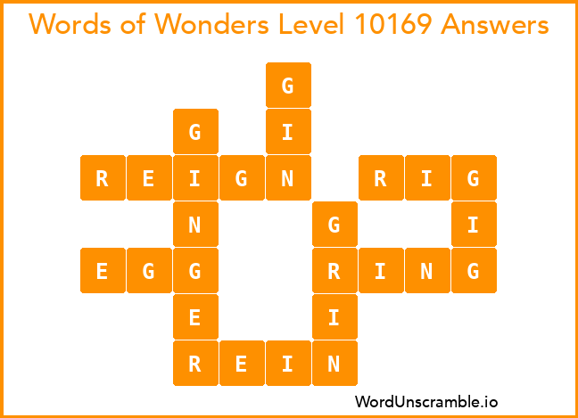 Words of Wonders Level 10169 Answers