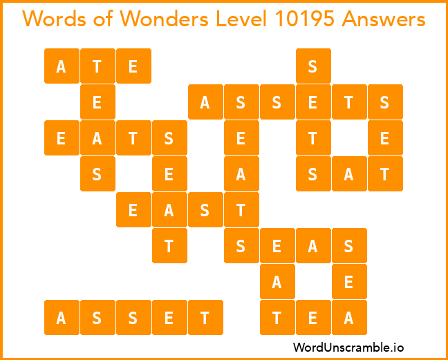 Words of Wonders Level 10195 Answers
