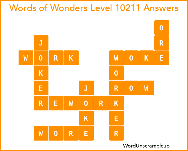 Words of Wonders Level 10211 Answers