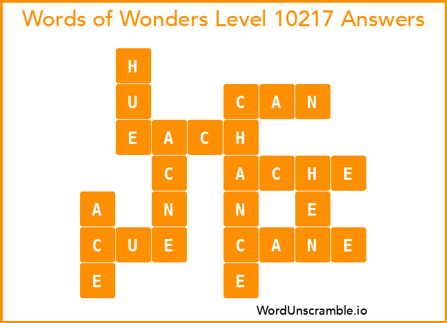 Words of Wonders Level 10217 Answers