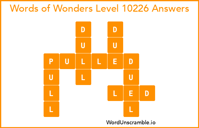 Words of Wonders Level 10226 Answers