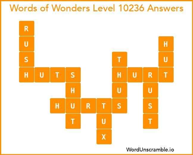 Words of Wonders Level 10236 Answers