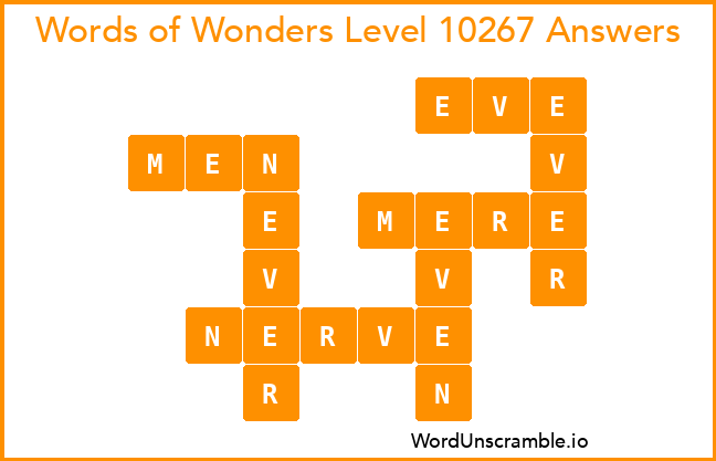 Words of Wonders Level 10267 Answers
