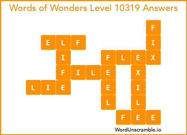 Words of Wonders Level 10319 Answers