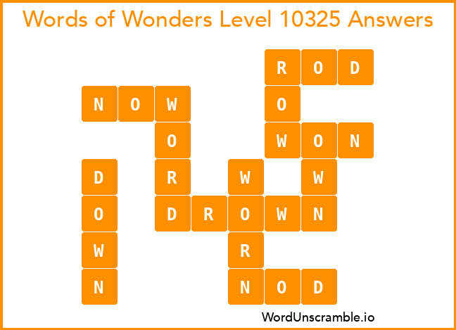 Words of Wonders Level 10325 Answers