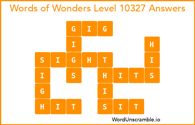 Words of Wonders Level 10327 Answers