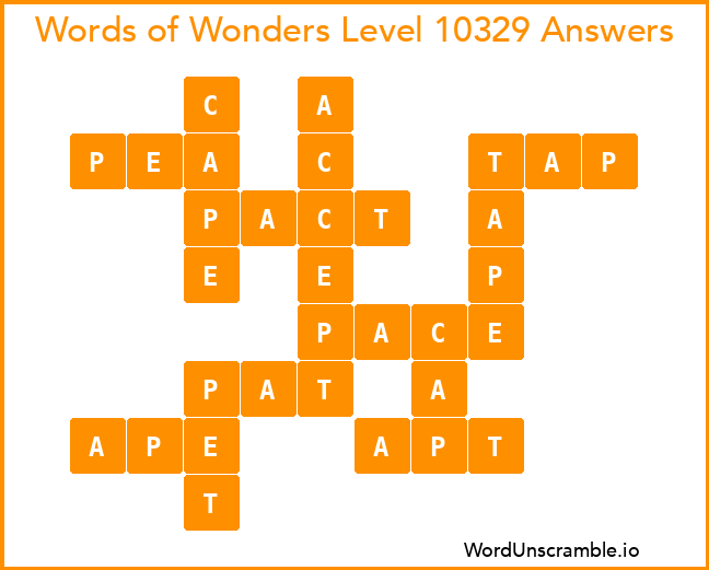 Words of Wonders Level 10329 Answers