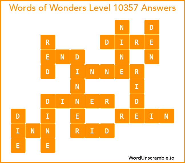 Words of Wonders Level 10357 Answers