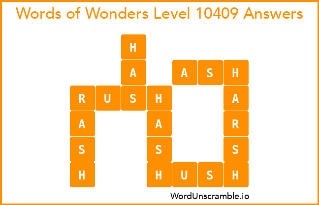Words of Wonders Level 10409 Answers