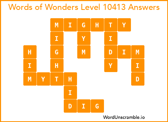 Words of Wonders Level 10413 Answers