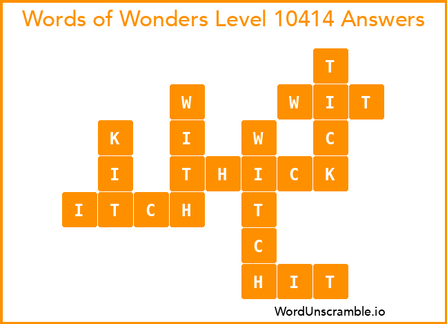 Words of Wonders Level 10414 Answers