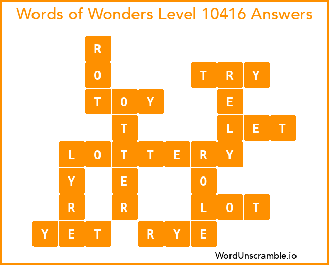 Words of Wonders Level 10416 Answers