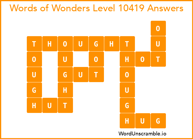 Words of Wonders Level 10419 Answers