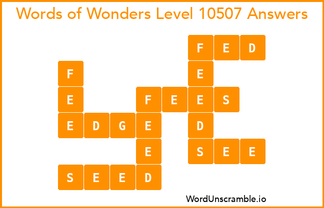 Words of Wonders Level 10507 Answers