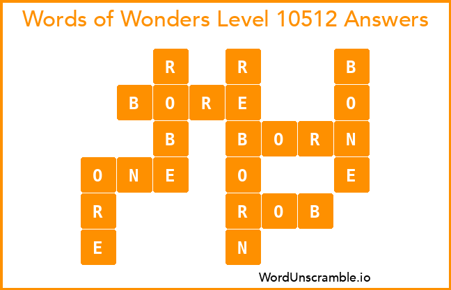 Words of Wonders Level 10512 Answers