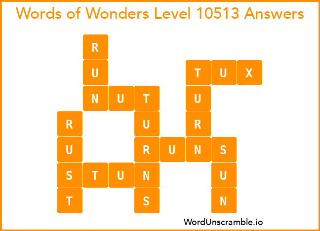 Words of Wonders Level 10513 Answers
