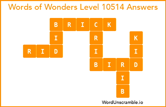 Words of Wonders Level 10514 Answers