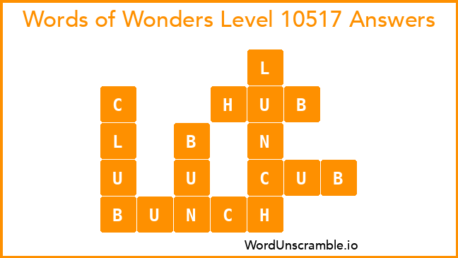 Words of Wonders Level 10517 Answers