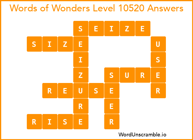 Words of Wonders Level 10520 Answers