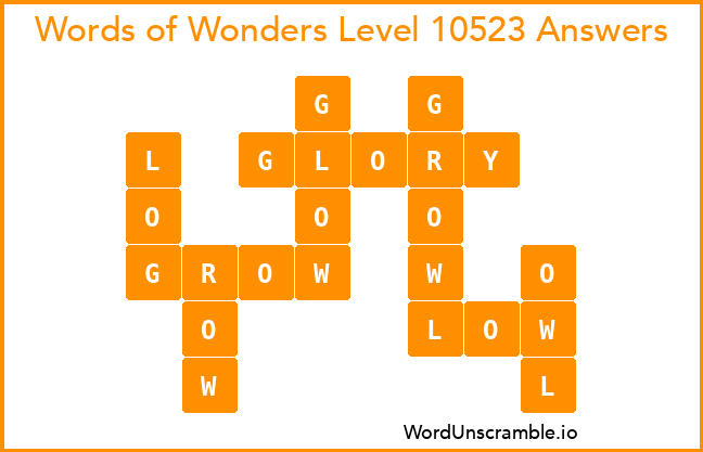 Words of Wonders Level 10523 Answers
