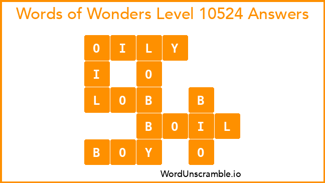 Words of Wonders Level 10524 Answers