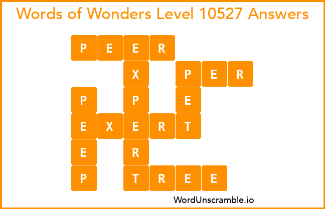 Words of Wonders Level 10527 Answers