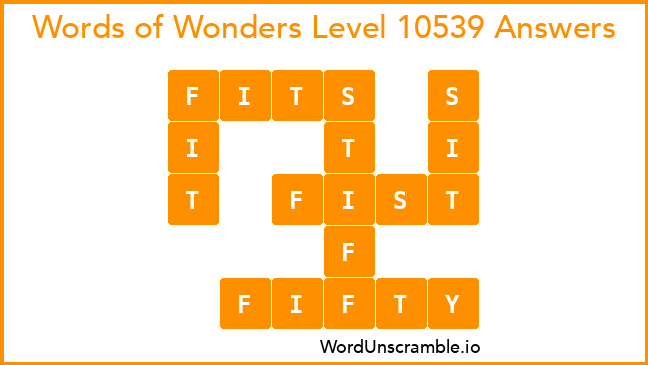 Words of Wonders Level 10539 Answers