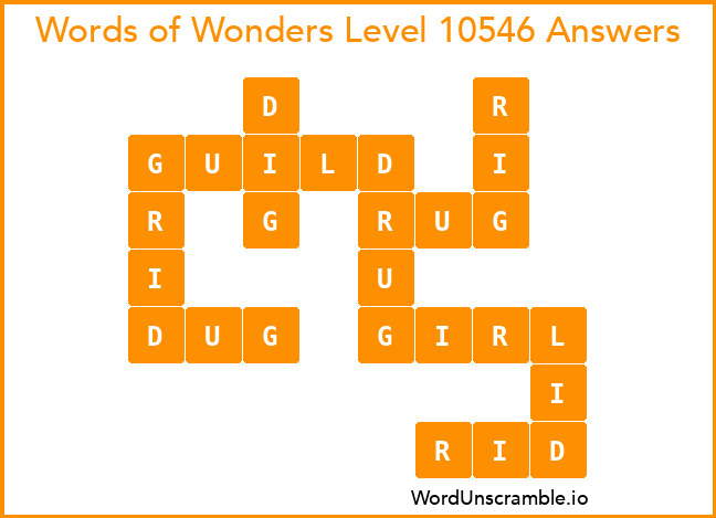 Words of Wonders Level 10546 Answers