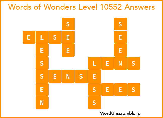 Words of Wonders Level 10552 Answers